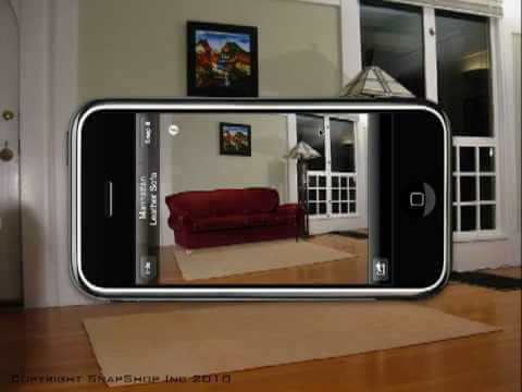 Aplicación SnapShop Showroom.