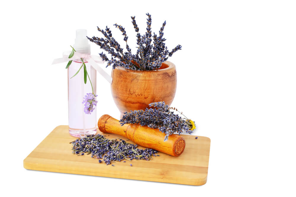 Spray de lavanda.