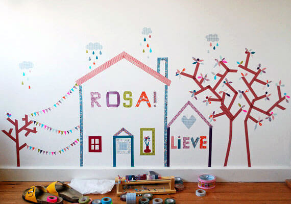 Washi tape letras.