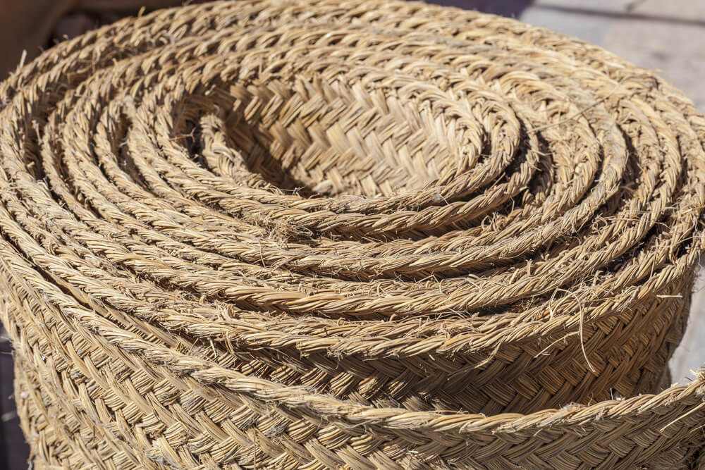 Alfombra de esparto.