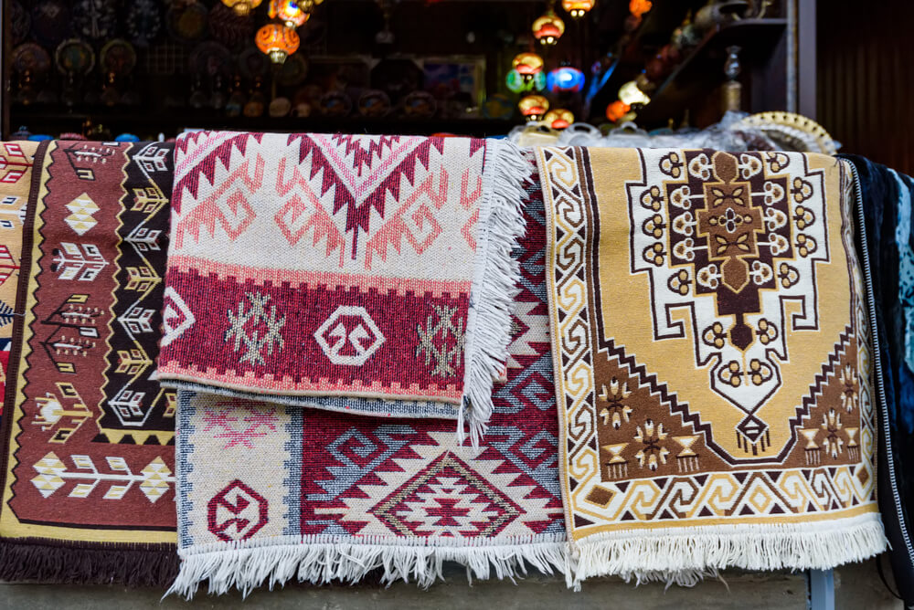 Alfombras de estampado Damasco.