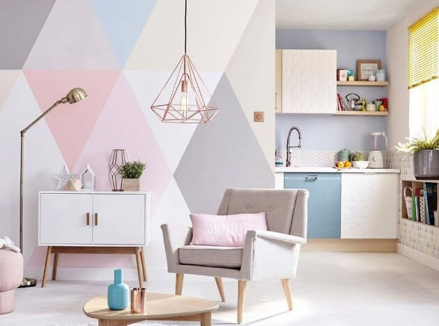 Geometría para decorar paredes.