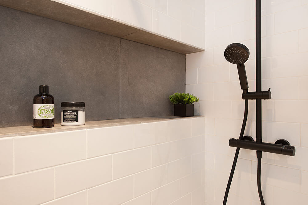 Hornacina en el baño.