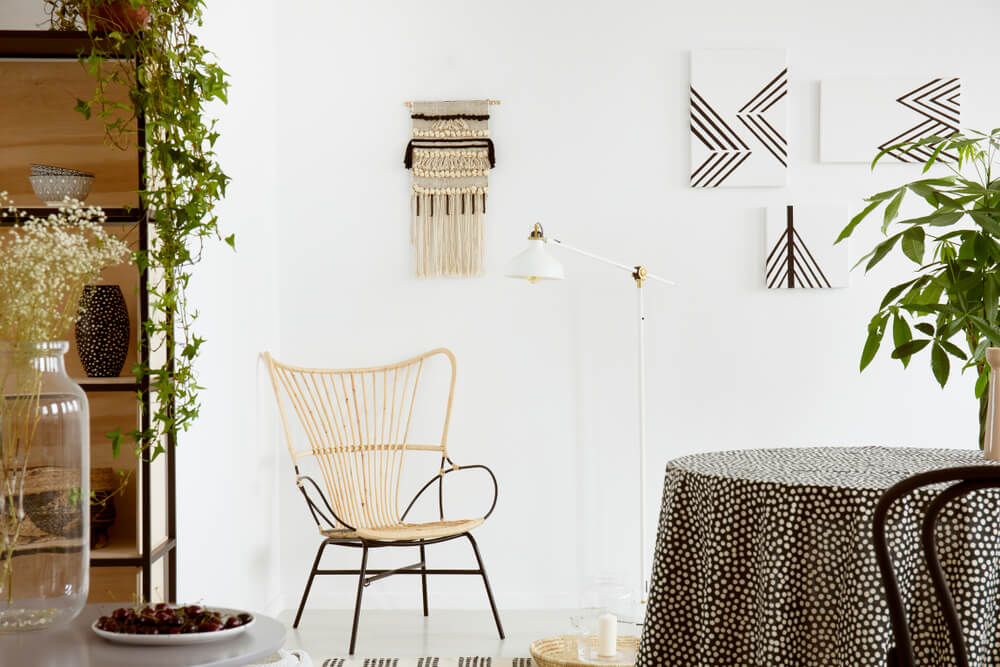 Mobiliario boho.