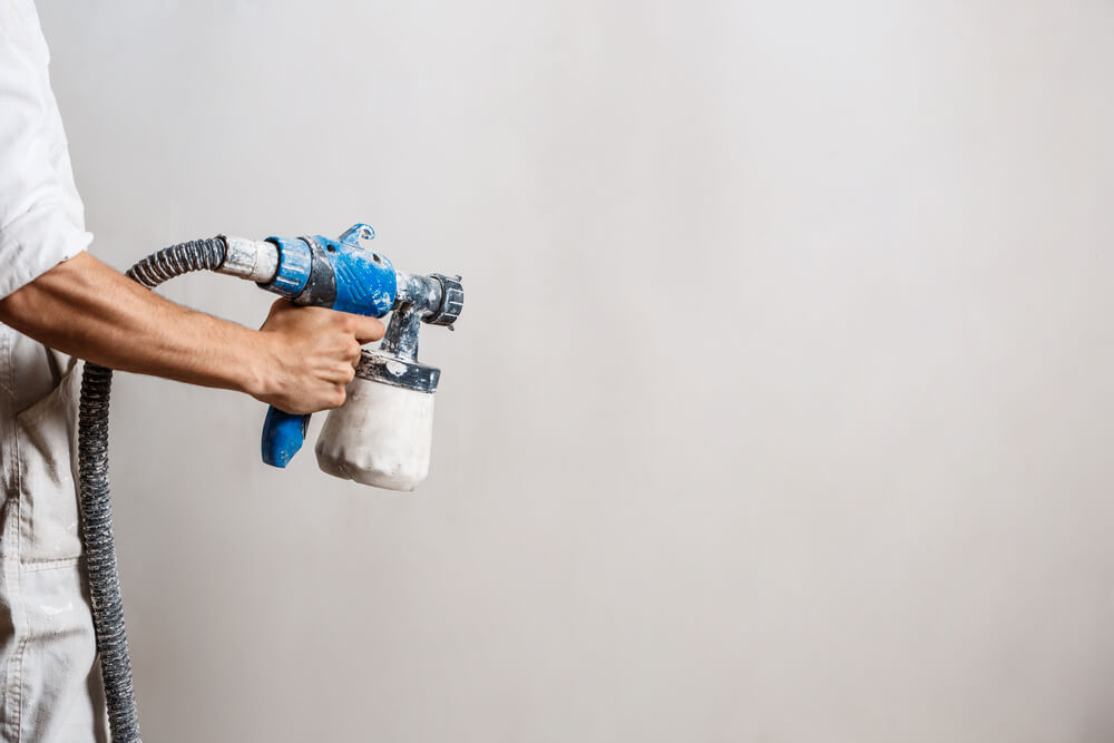 Pistola de pintura.