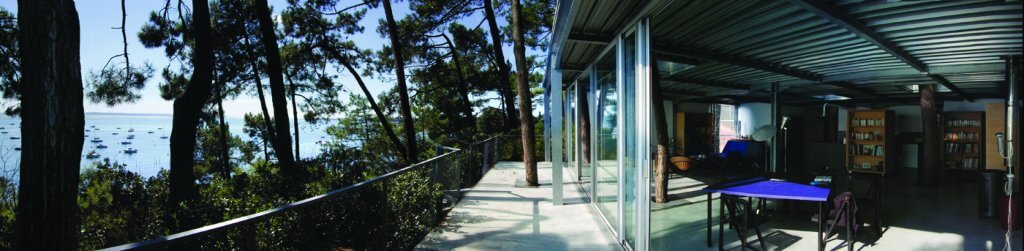 Terraza de la casa Cap Ferret.