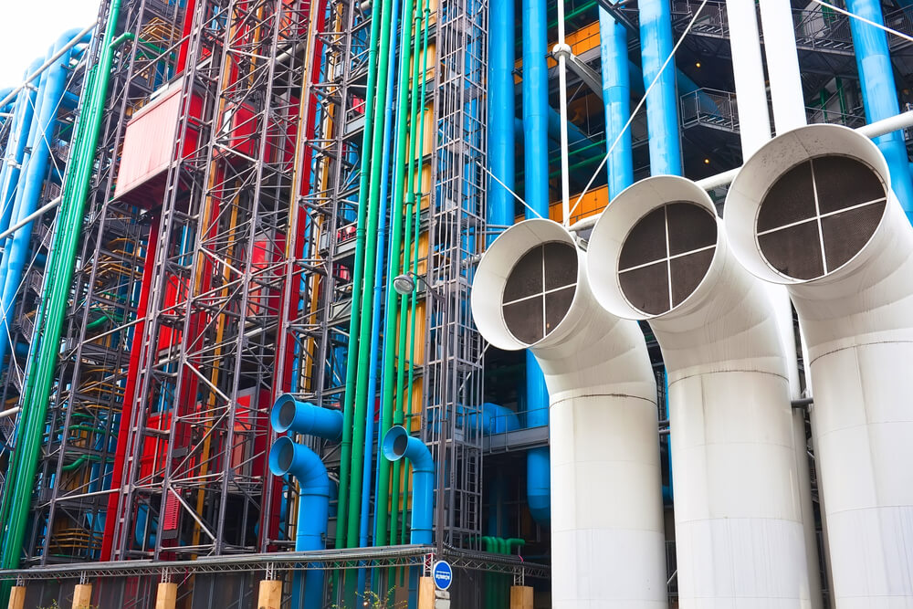Colores del Centro Pompidou.