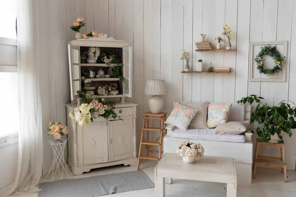 Decoración vintage o retro.