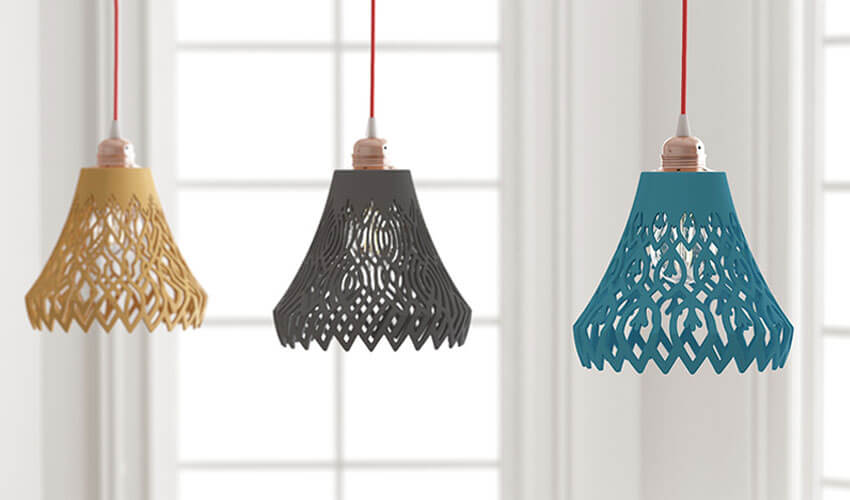 Di-lamp de impresión 3D.