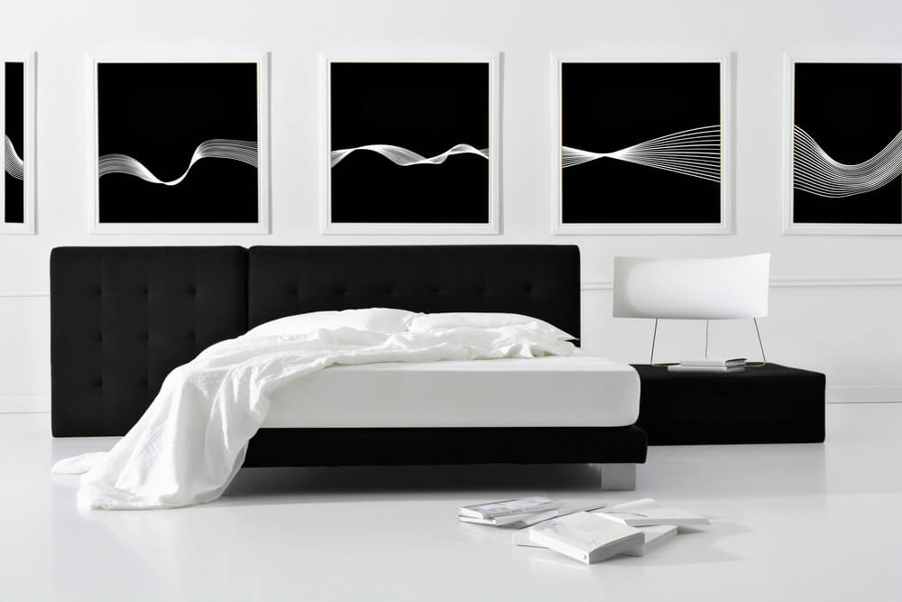 Dormitorio futurista.