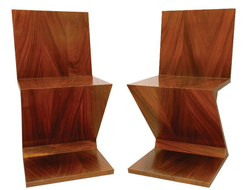 Estructura de la silla Zig Zag.