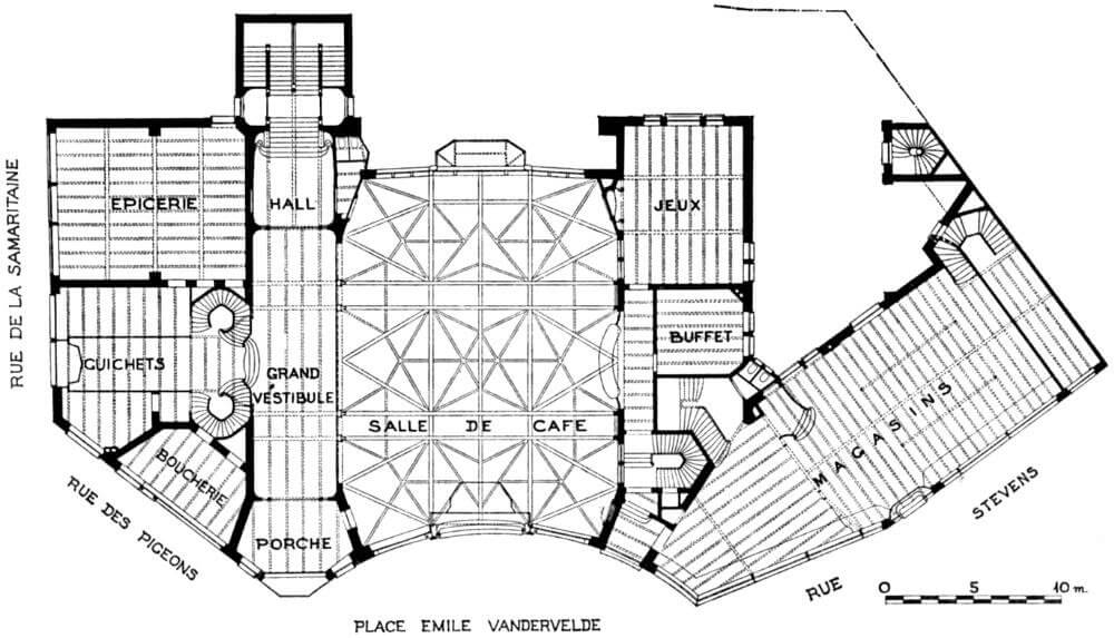 Plano de la Casa del Pueblo.