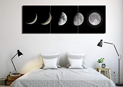 Cuadros de lunas para el dormitorio.