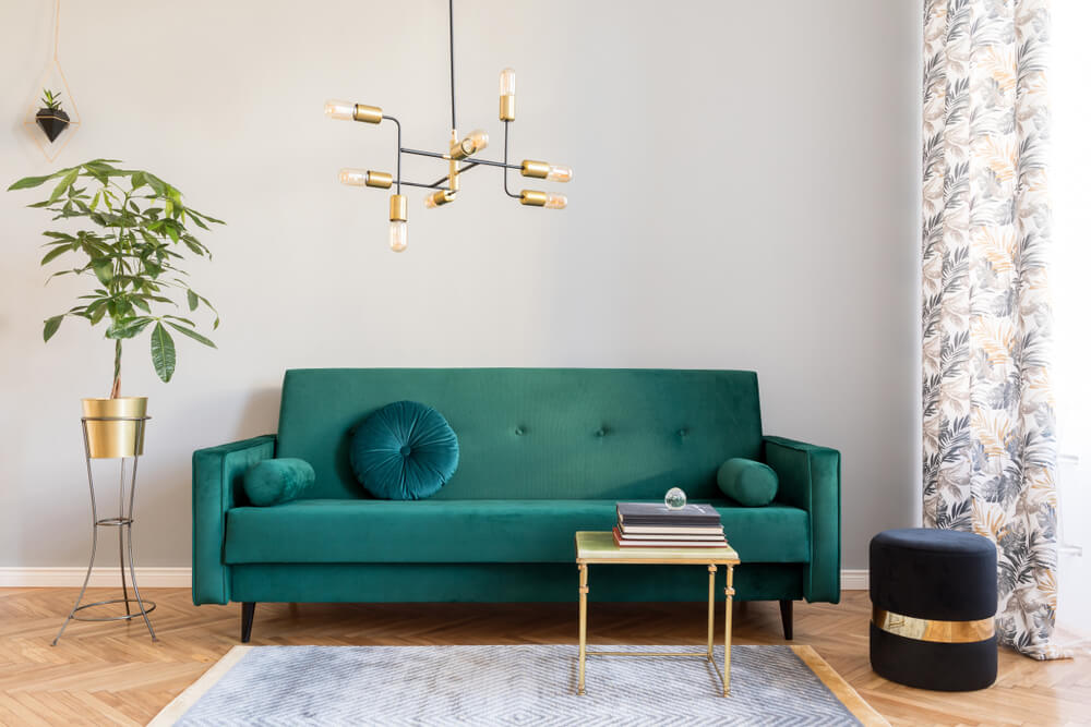 Decoración glam moderna.