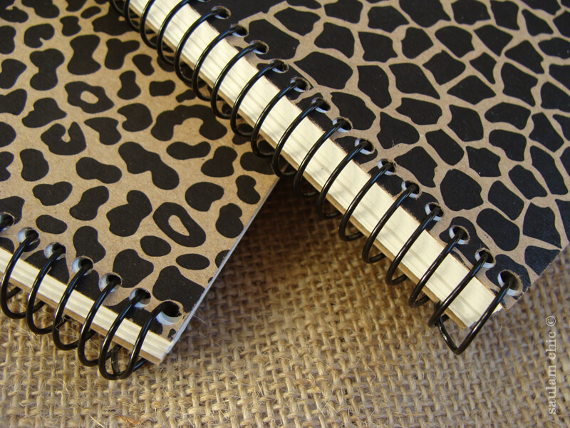 Libretas de animal print.