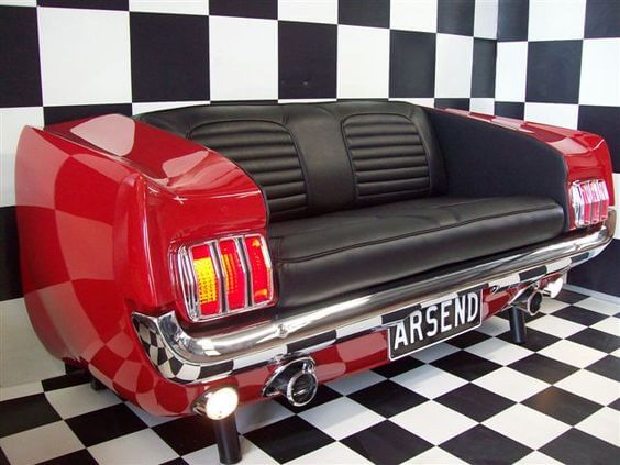 Decorar con piezas de coche
