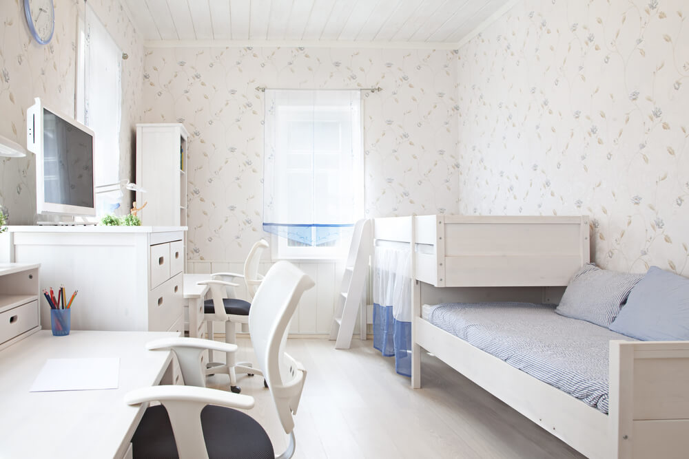 Dormitorio infantil doble.