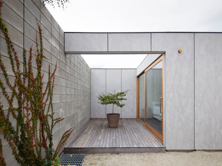 Fachada Permabase de fibrocemento.