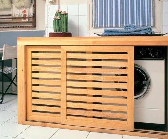 Mueble para tapar la lavadora.