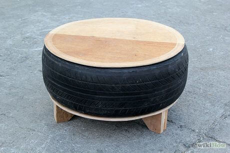 Taburete de caucho.