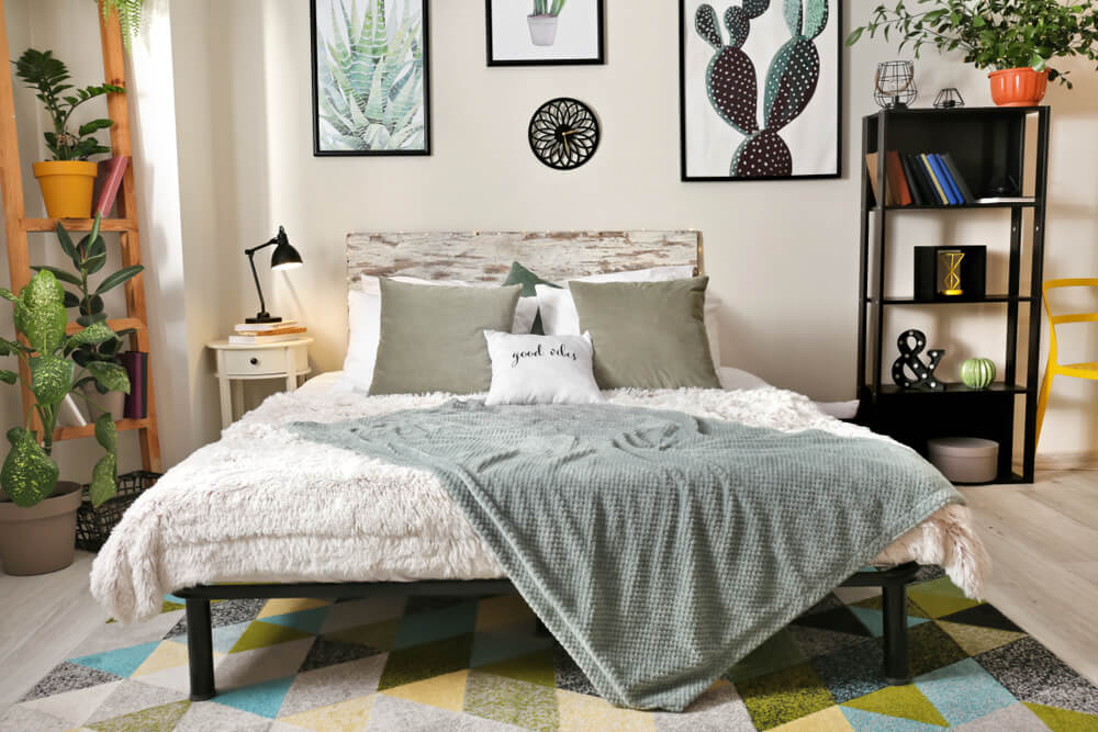 Textiles para el dormitorio.