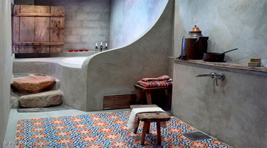 Microcemento y baldosas hidráulicas.