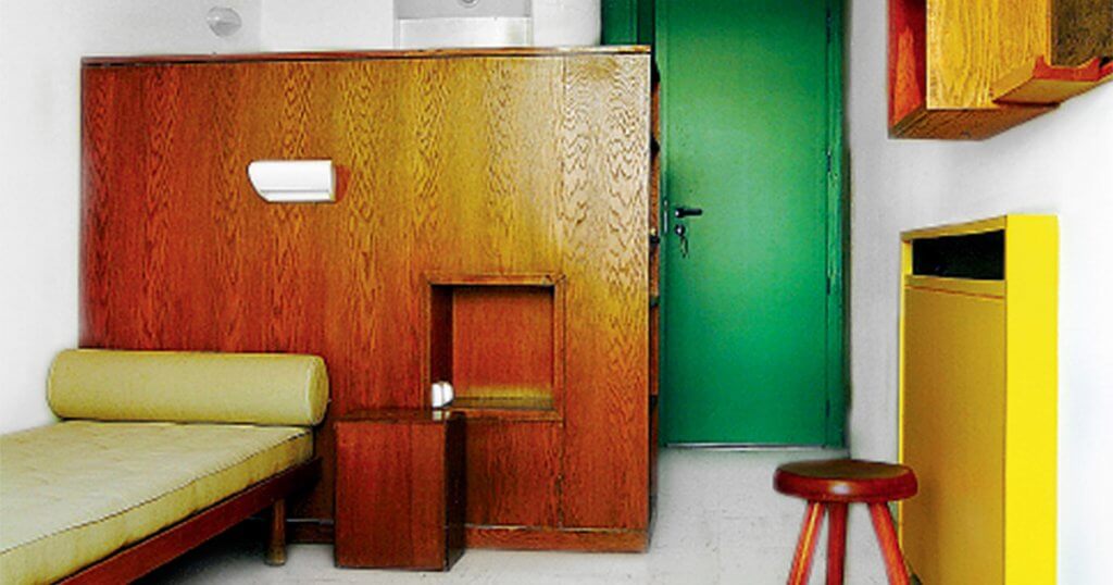 Mobiliario de dormitorio de Charlotte Perriand.