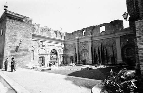 Las ruinas de las Escuelas Pías de Lavapiés