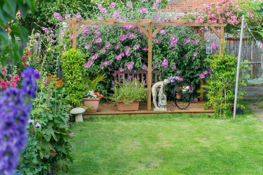 Texturas dentro de un jardín.