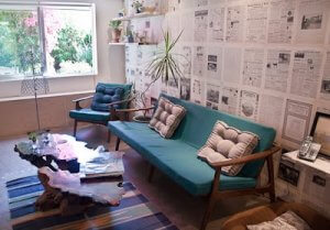 Decoración del hogar utilizando periódicos