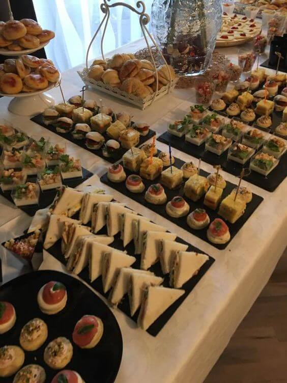 Preparar un buffet