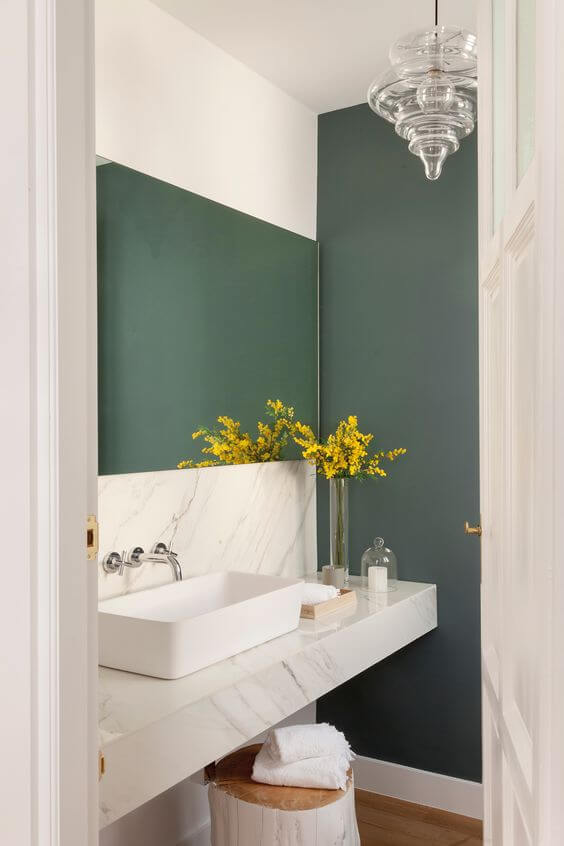 Encimera de baño de mármol