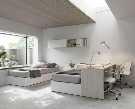 Habitaciones infantiles compartidas: escritorio