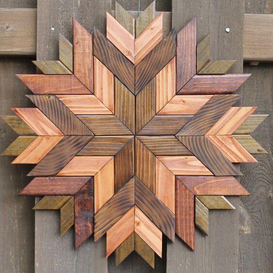Murales de madera con temática vegetal