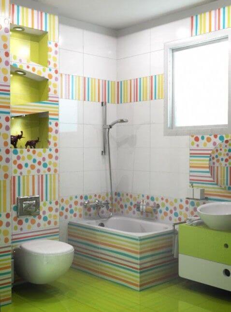 Colores en el baño