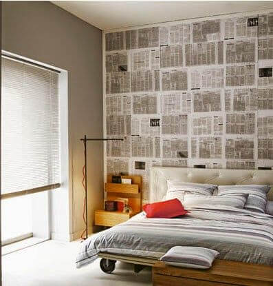 Papel de periódico para decorar