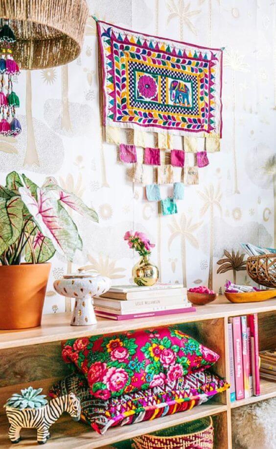 Kleurrijke elementen in huis