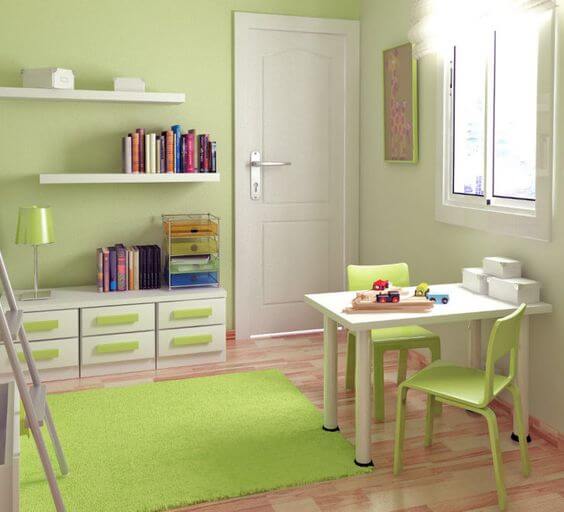 Colores frescos: verde pistacho