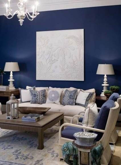 Decorar con azul índigo