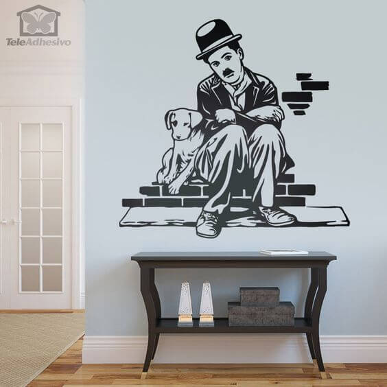 Charles Chaplin, vinilo decorativo