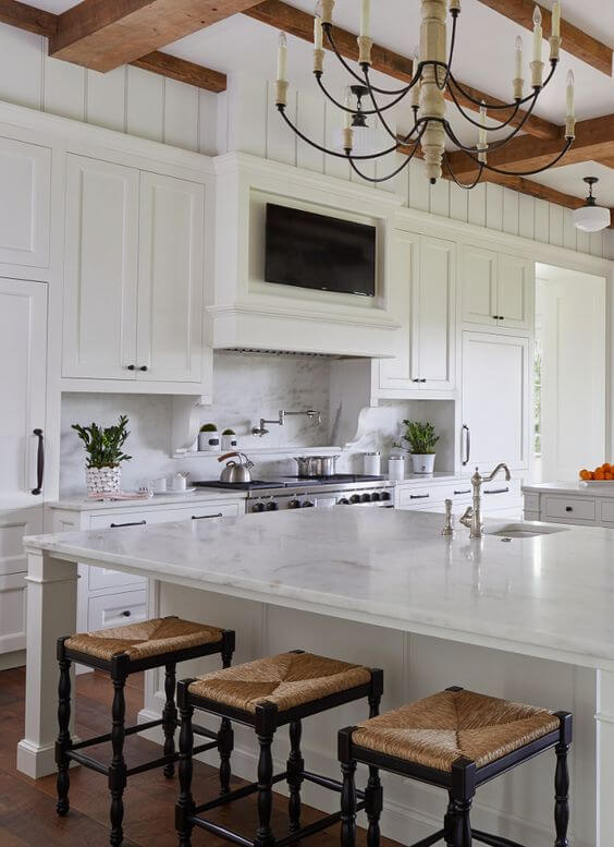 Televisión en la cocina