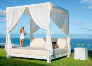 La cama balinesa, ideal para el jardín