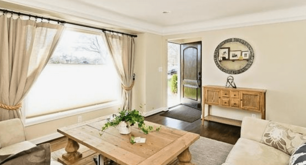 Salón en color marfil