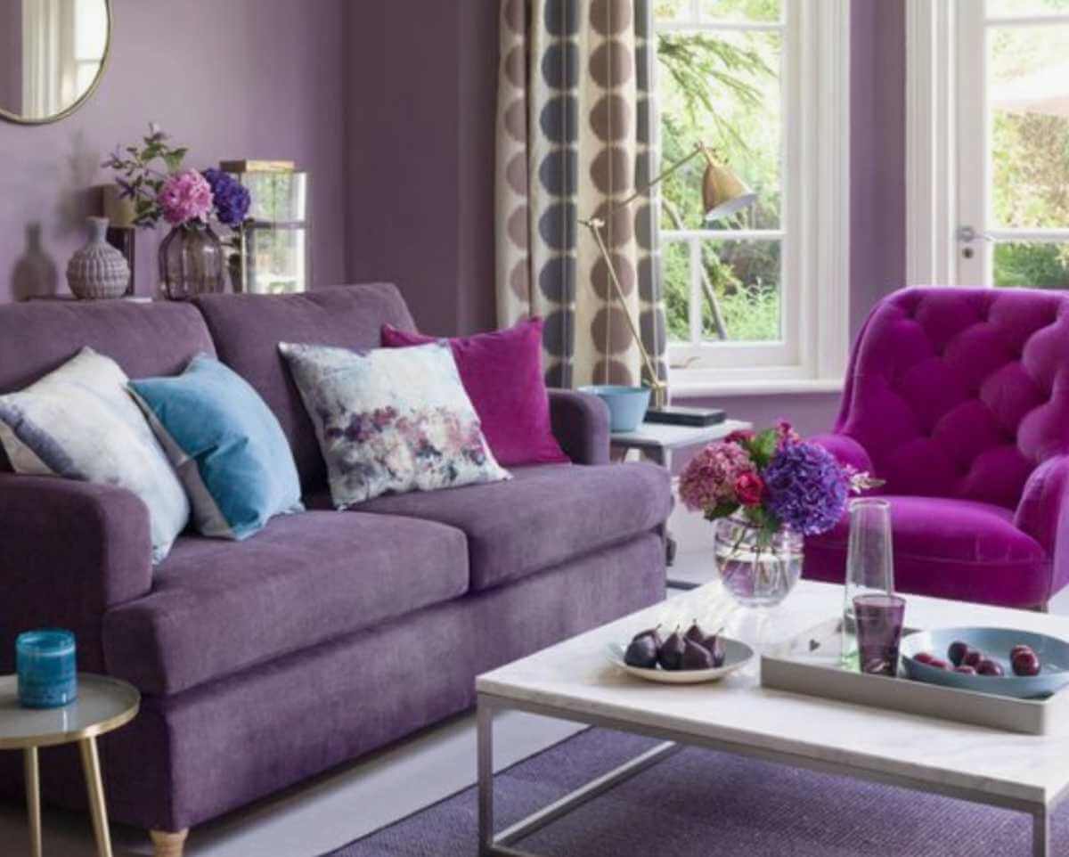 Decorar con el color lila