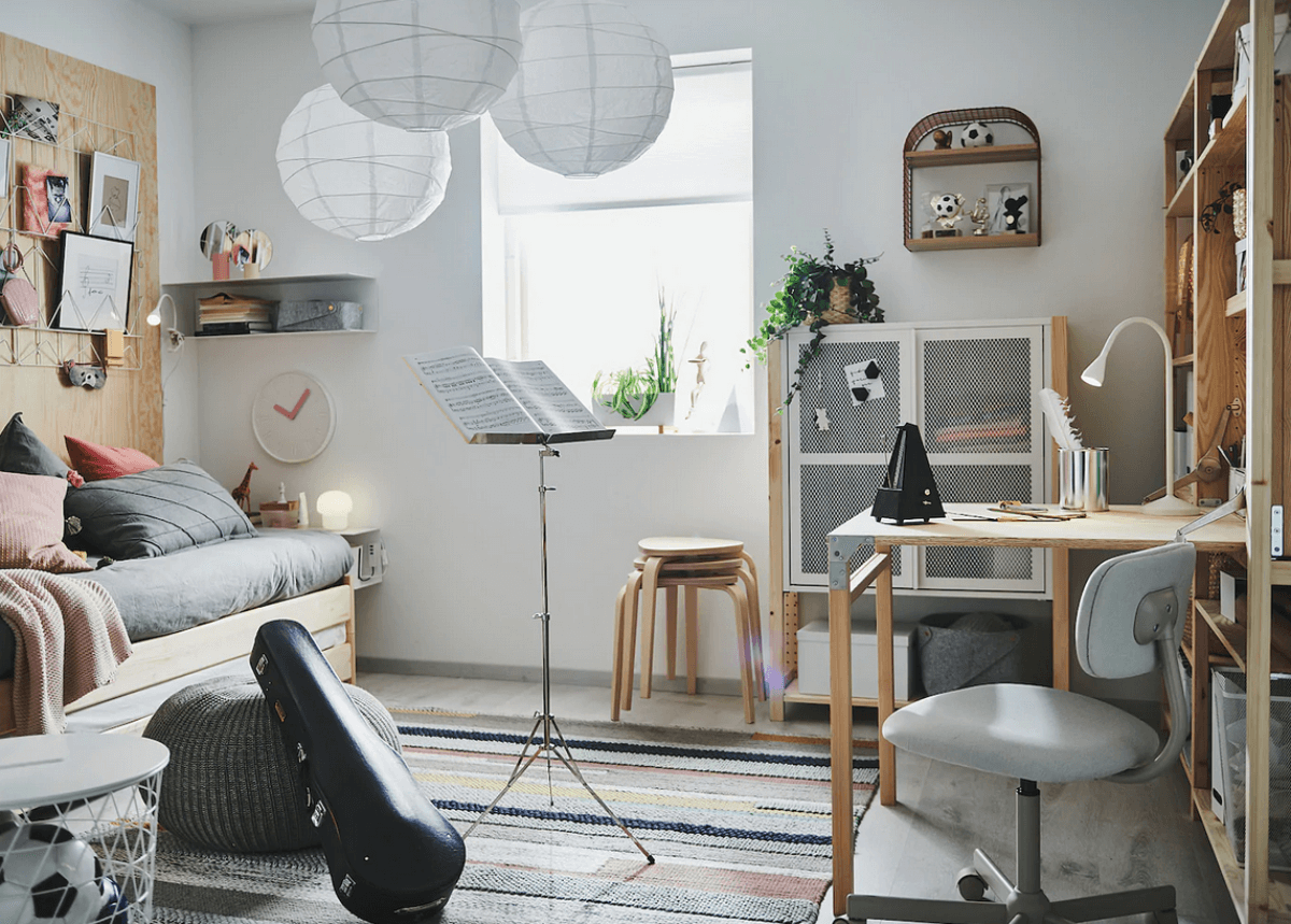 Taburete en la decoración de interiores