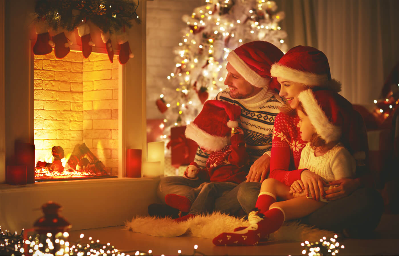 Decora tu chimenea para Navidad