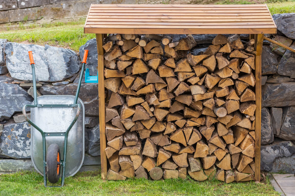 Firewood shed
