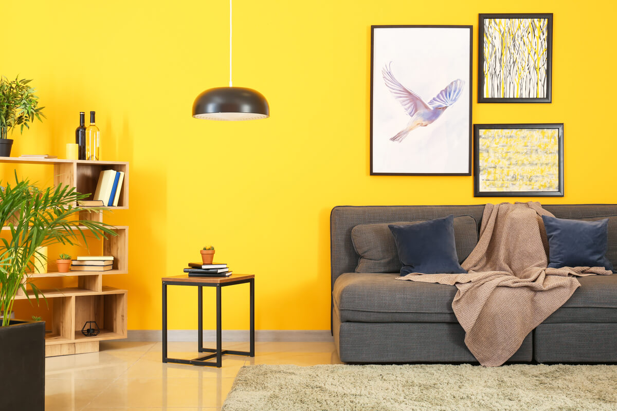 Ideas para utilizar el gris y el amarillo en la decoración