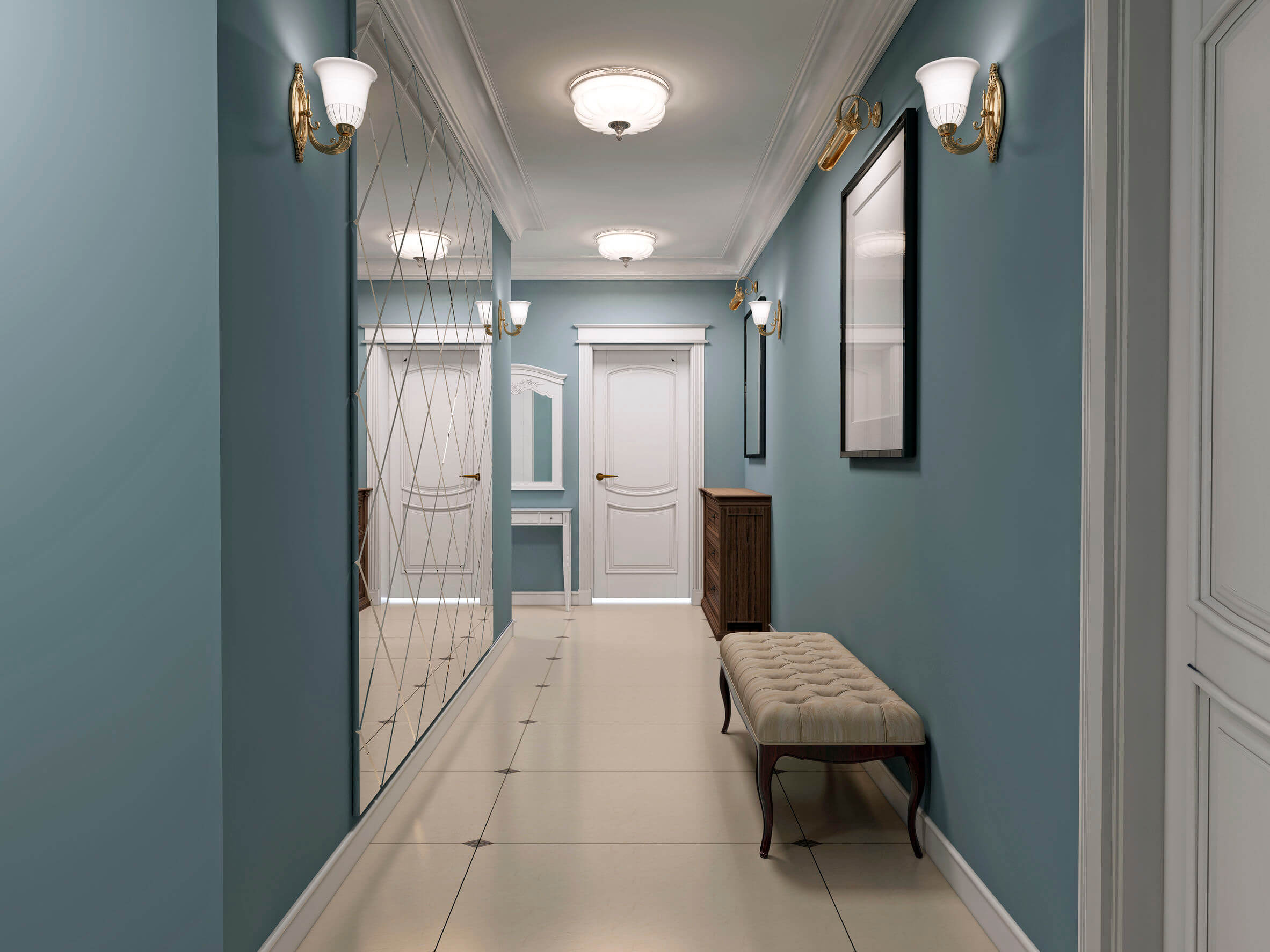 6 Ideas para decorar un pasillo largo