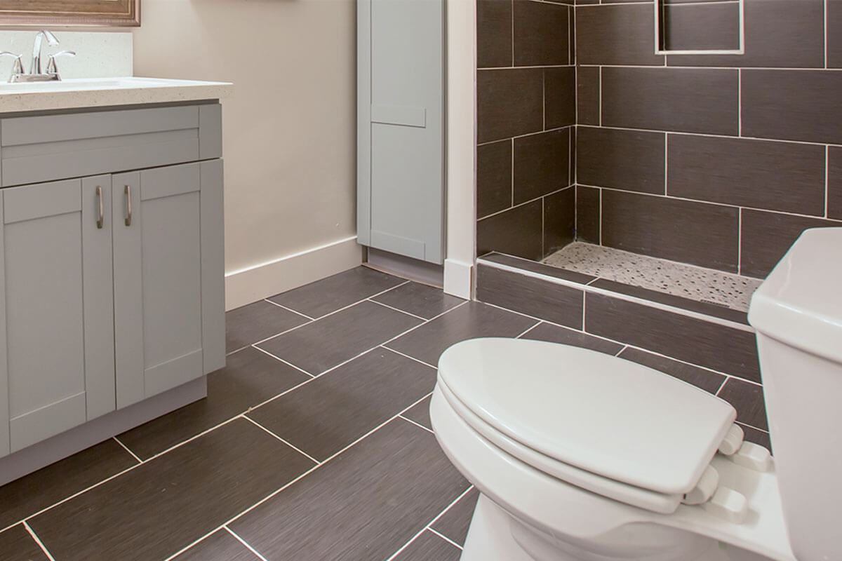 Steam helps remove mold from tile joints.